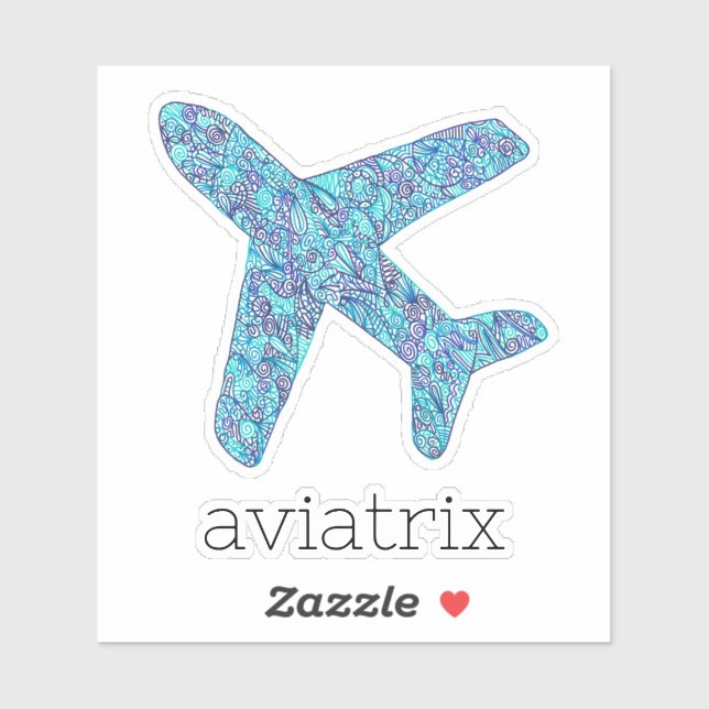 Sticker en vinyle Aviatrix (Feuille)