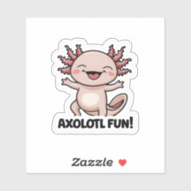 Sticker en vinyle axolotl