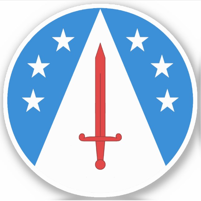 Sticker en vinyle blanc SCA Mountain (Devant)