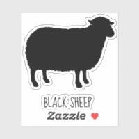 Sticker en vinyle Cool de mouton noir