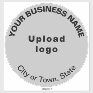Sticker en vinyle couleur gris d'entreprise