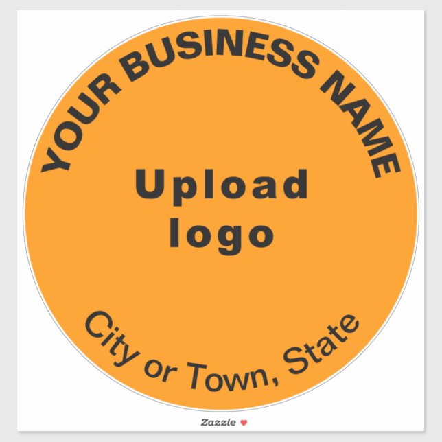 Sticker en vinyle couleur orange de l'entreprise (Feuille)