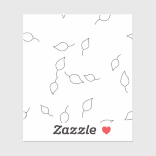 Sticker en vinyle coupé, gris de colombe