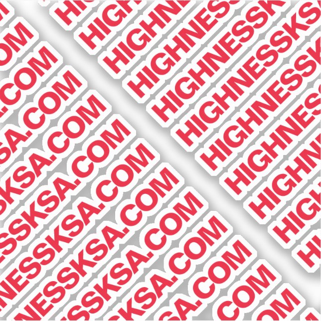 Sticker en vinyle coupé sur mesure (Devant)