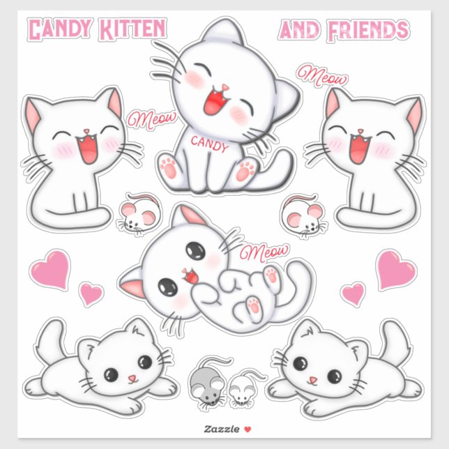 Sticker en vinyle coupé sur mesure (Feuille)