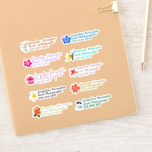 Sticker en vinyle coupé sur mesure (Carnet)