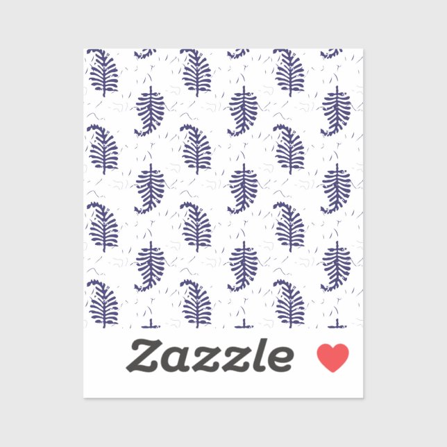 Sticker en vinyle coupé sur mesure (Feuille)