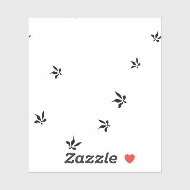 Sticker en vinyle coupé sur mesure (Feuille)