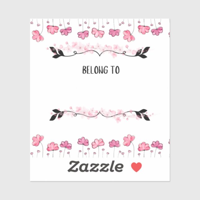 Sticker en vinyle coupé sur mesure (Feuille)