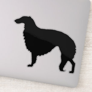 Sticker en Vinyle Coupé Sur Mesure Borzoi Silhouet