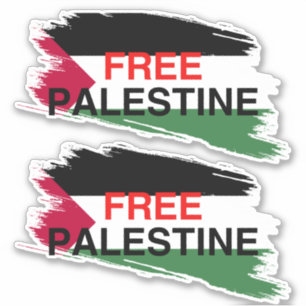 Sticker en vinyle coupé sur mesure PALESTINE GRATU