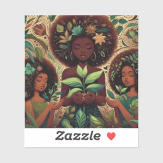 Sticker en vinyle coupé sur mesure Plante