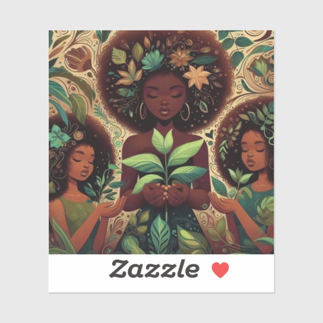 Sticker en vinyle coupé sur mesure Plante (Feuille)