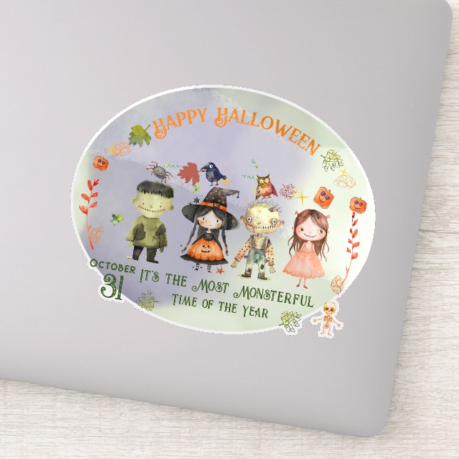 Sticker en vinyle coupé sur mesure pour les monstr (Détail)