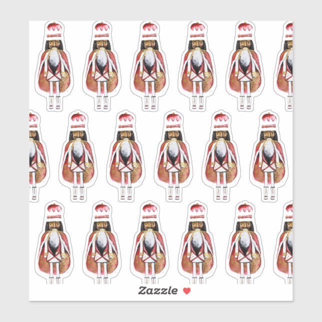 Sticker en vinyle coupé sur mesure pour Nutcracker (Feuille)