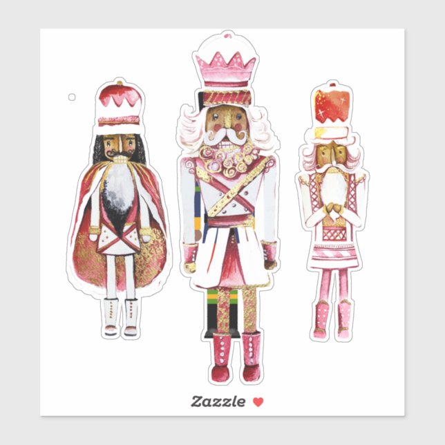 Sticker en vinyle coupé sur mesure pour Nutcracker (Feuille)