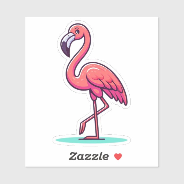 Sticker en vinyle coupé sur mesure pour oiseau Fla (Feuille)