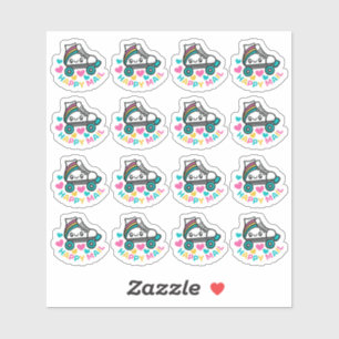 Sticker en vinyle coupé sur mesure Roller Skate