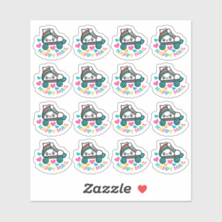 Sticker en vinyle coupé sur mesure Roller Skate