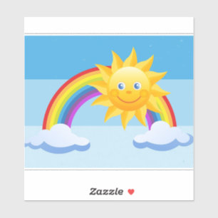 Sticker en vinyle cousu souriant