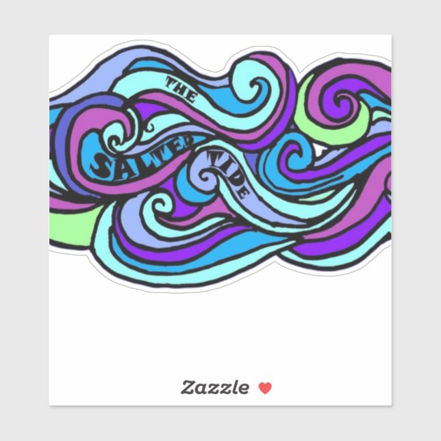 Sticker en vinyle cousu sur mesure (Feuille)