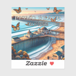 Sticker en vinyle de 3 pouces de Pismo Beach Calif