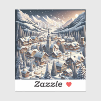 Sticker en vinyle de 3 pouces du parc d'hiver Colo