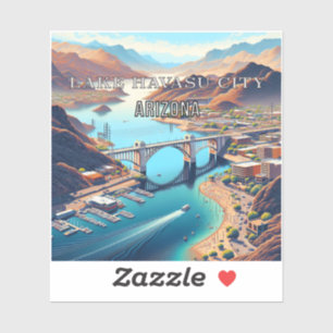 Sticker en vinyle de 3 pouces Lake Havasu City Ari