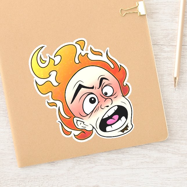 Sticker en vinyle de 6 po x 6 po sur mesure (Carnet)