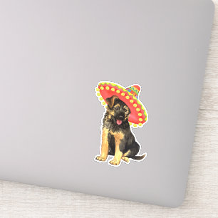 Sticker en vinyle de berger allemand Fiesta