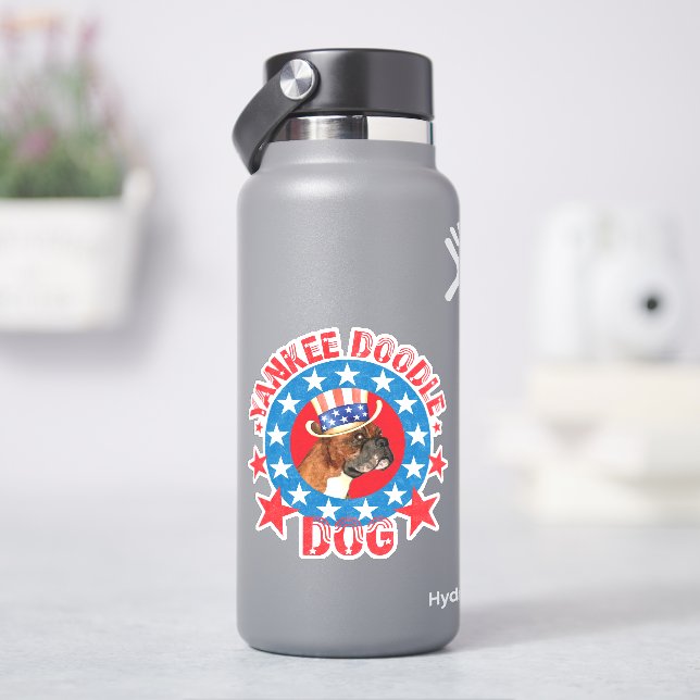 Sticker en vinyle de boîte patriotique (HydroFlask)