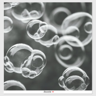 Sticker en vinyle de bulle d'eau - Conception fraî