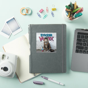 Sticker en vinyle de chat Cool urbain Style de rue