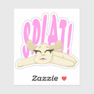 Sticker en vinyle de chiot