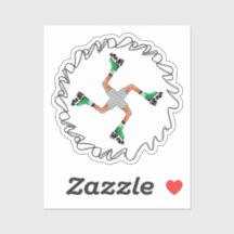 Sticker en vinyle de course perpétuelle