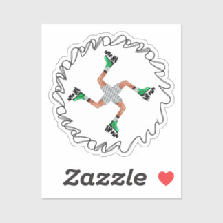 Sticker en vinyle de course perpétuelle