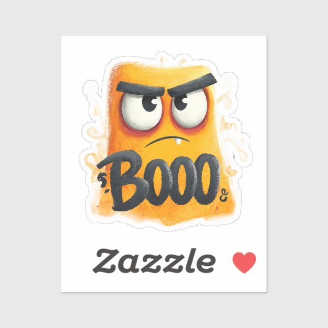 Sticker en vinyle de Cute Boo | Décal Sassy Ghost  (Feuille)