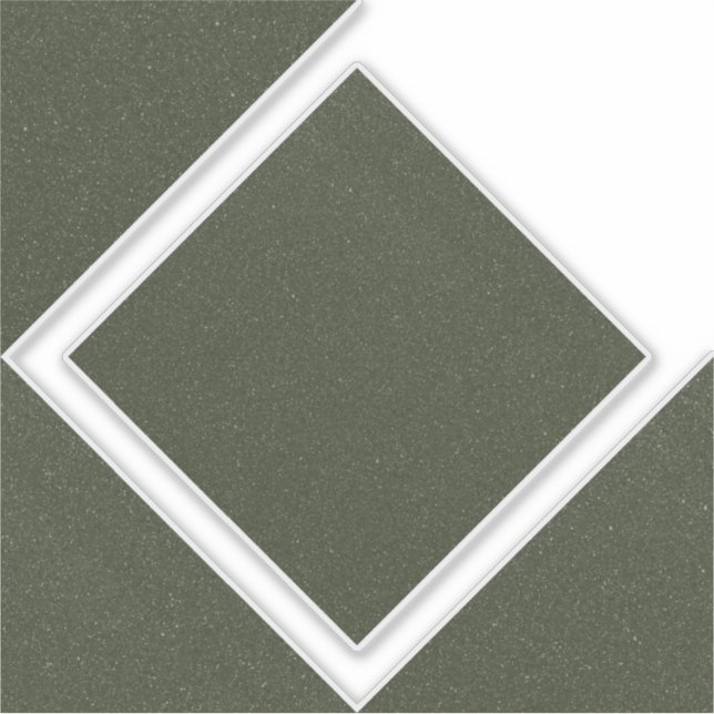 Sticker en vinyle de diamant vert mousse (Devant)