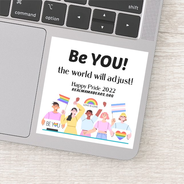 Sticker en vinyle de fierté (Détail)