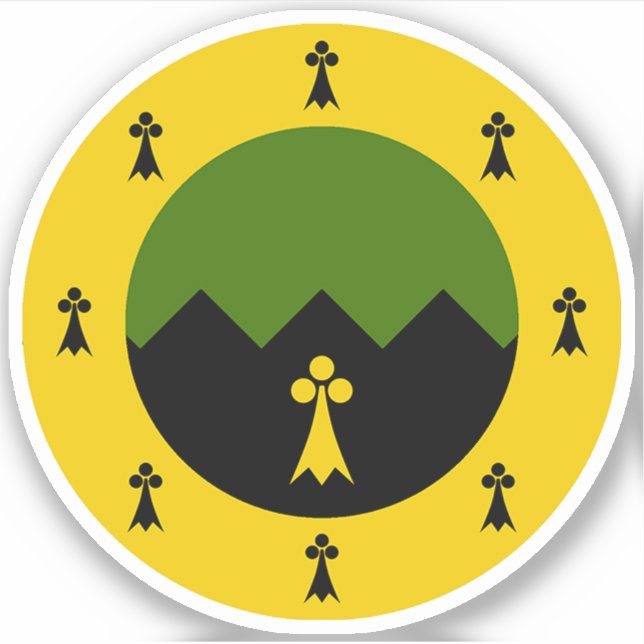 Sticker en vinyle de Granite Mountain SCA (Devant)