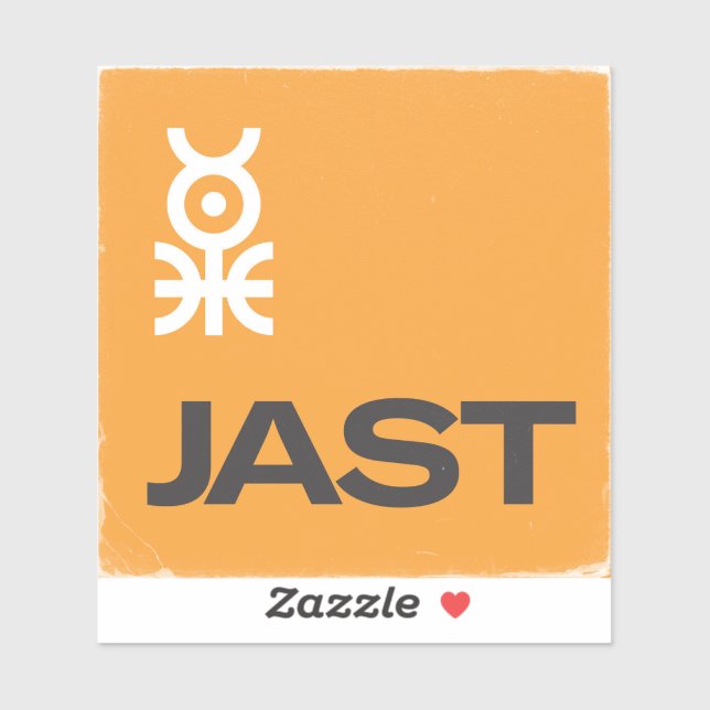 Sticker en vinyle de jast (Feuille)