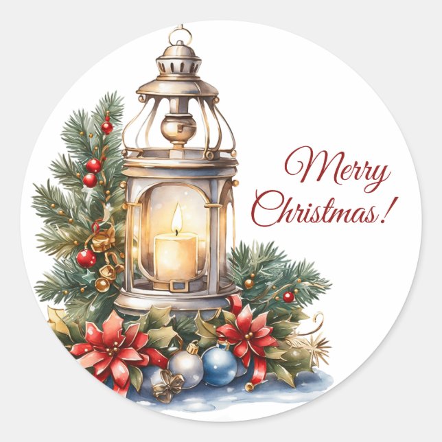 Sticker en vinyle de Noël (Devant)