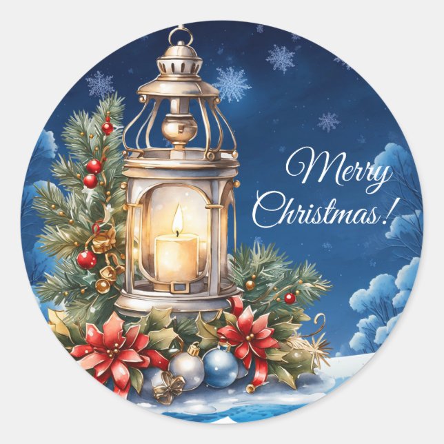 Sticker en vinyle de Noël (Devant)