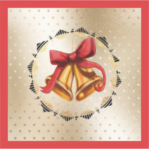 Sticker en vinyle de Noël avec cloches