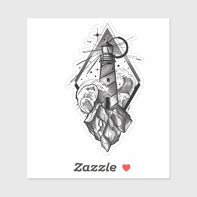 Sticker en vinyle de phare (Feuille)