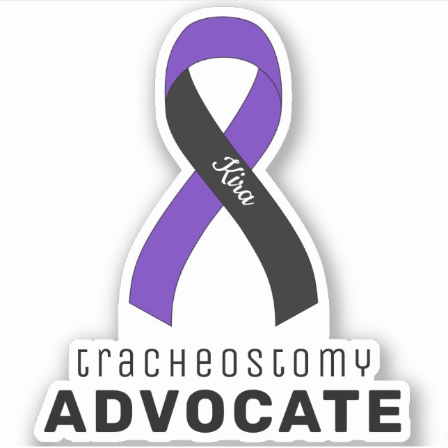 Sticker en vinyle de Tracheostomy Advocate (Devant)