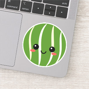 Sticker en vinyle de visage de pastèque pour boute