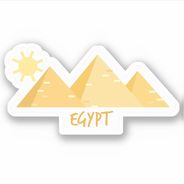 Sticker en vinyle de voyage d'Egypte (Devant)