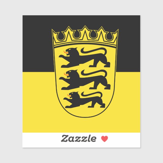 Sticker en vinyle du Bade-Wurtemberg (Feuille)