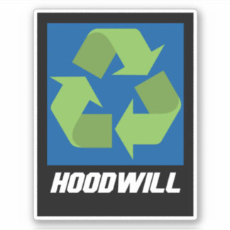 Sticker en vinyle du logo Hoodwill
